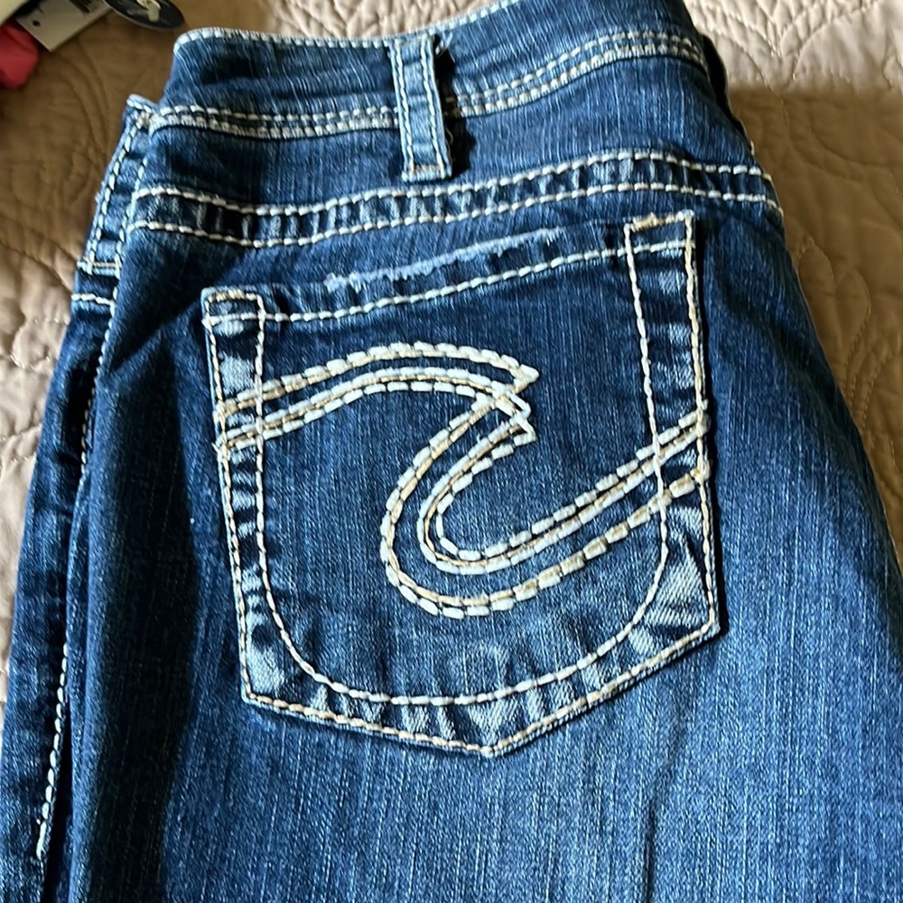 Silver Capri Jean